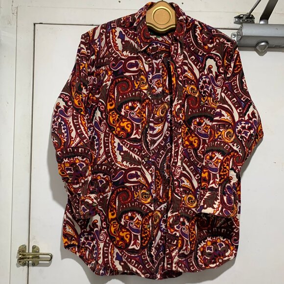 VINTAGE BOSTON TRADERS PRINTED COTTON SHIRTS SIZE M - Picture 2 of 12